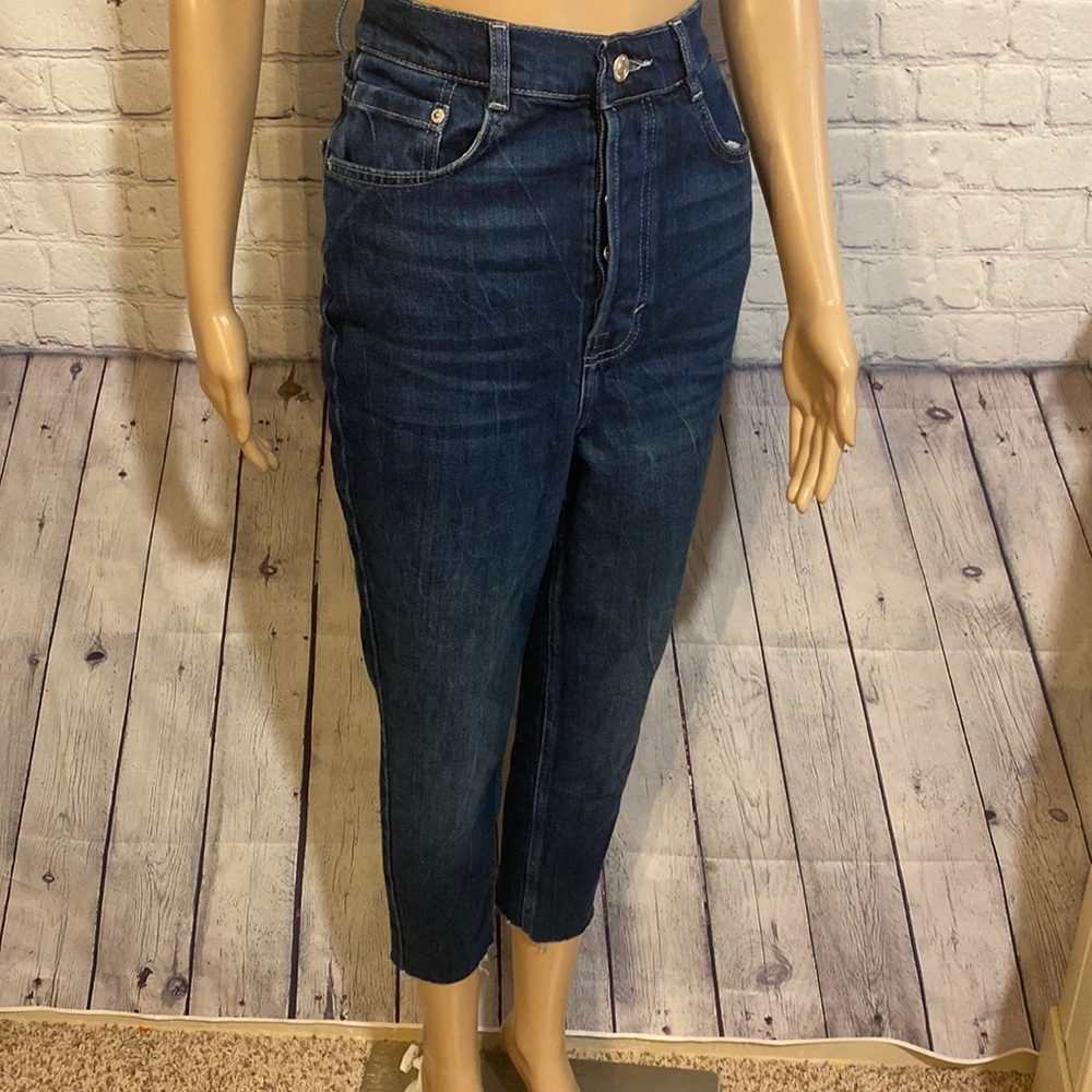 We The Free High Rise Cropped Dark Wash Jeans